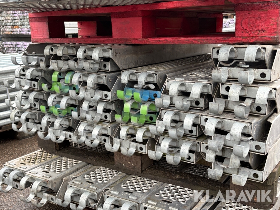 Stillads Aluplanker – 75 styk i blandet størrelse