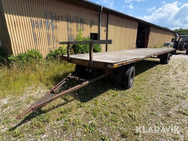 Halmvogn med aluminium lad Varig