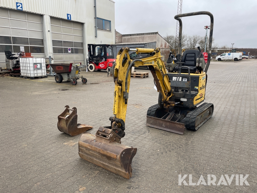 Minigraver New Holland E10SR med skovle