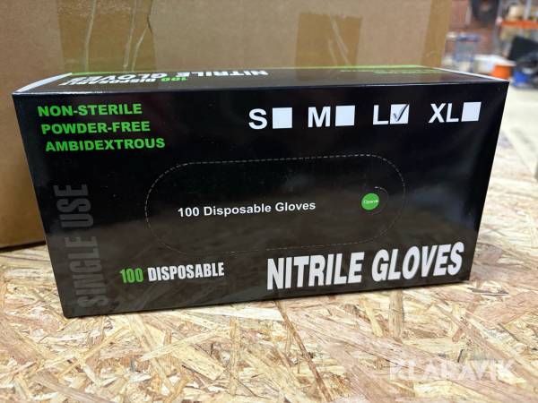 Nitrile handsker 20 kasser af 100 styk.