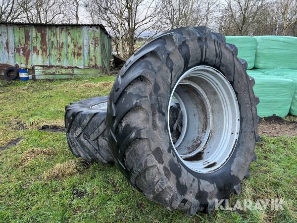 Tvillingehjul til mejetærsker Michelin 650/65R38 - 38”-32" med 8 låse