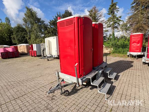 Dobbelt toilet trailer Stema F 7515