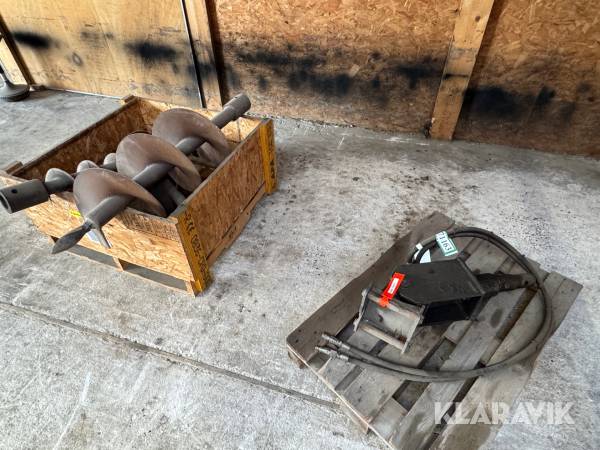 Hydrauliske jordbor til gravemaskine