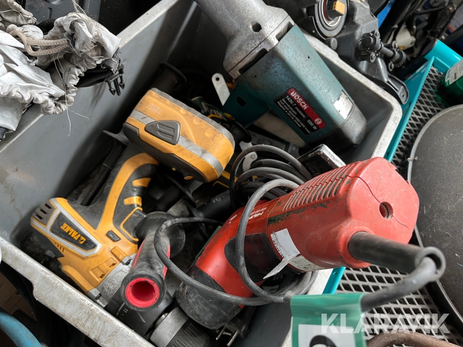 Blandet håndværktøj Falke/Hilti/Bosch