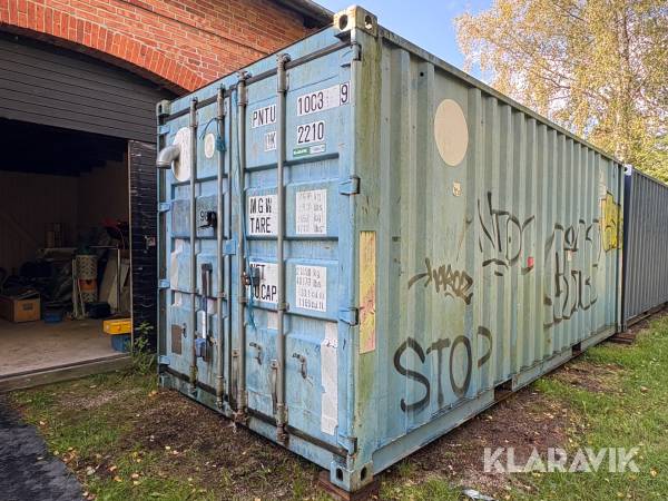 Container  20 fod med maskiner