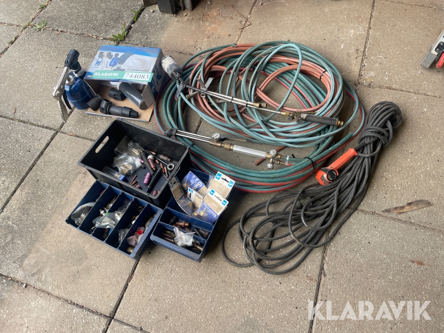 Blandet Lot - sandblæsnings kit - ventiler - slanger