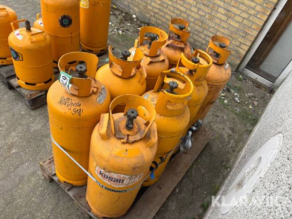 Gasflasker Kosan 17 kg 8 stk