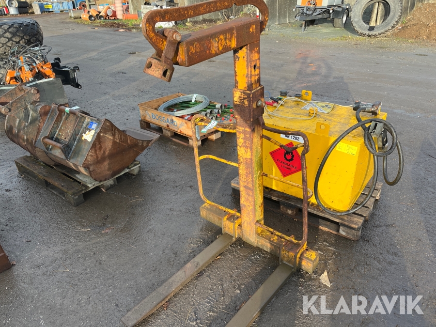 Pallegafler til kranbil