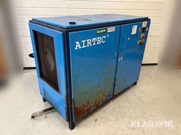 Skruekompressor Airtec 30kw med luft efterkøler