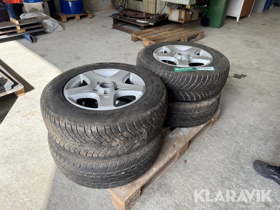 Dæk med fælge VW Nexen og Continental