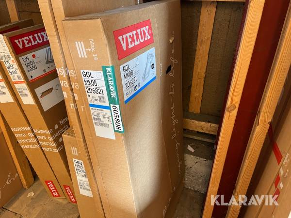Velux 1 stk ovenlys 78x140cm