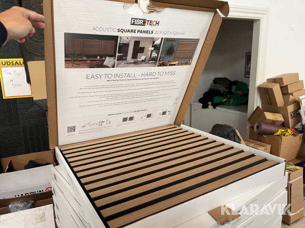 Akustikpaneler Fibrotech Oiled Oak – 80 styk