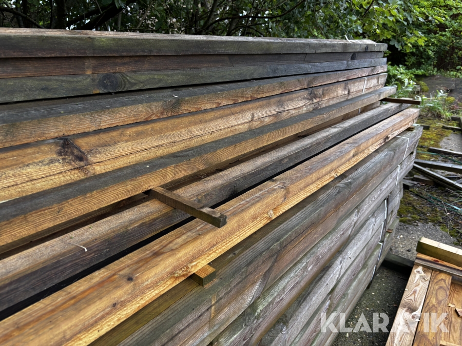 Lægter tryk imprægneret længde 3,6 meter Cirka 100 styk