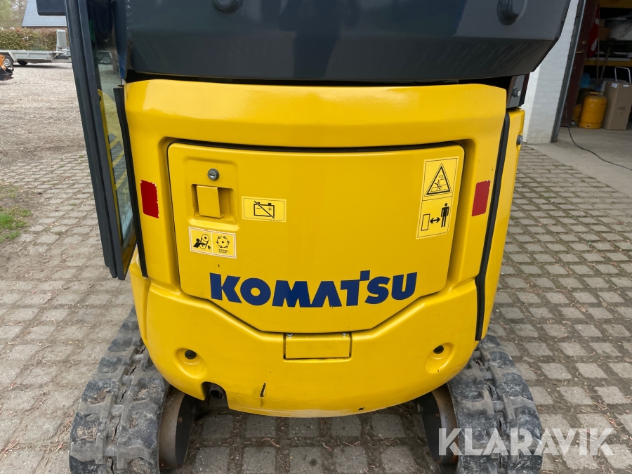 Minigraver Komatsu PC16R med skovle