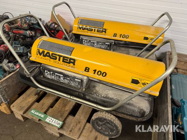 Lot - Diesel varmekanoner Master B100CED