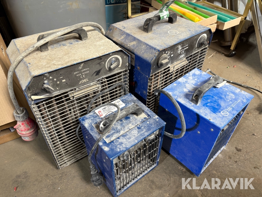 Varmeblæsere 4 styks