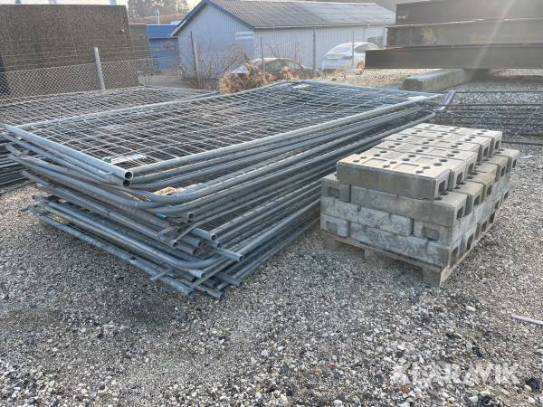 Byggeplads hegn med fødder 23 styk