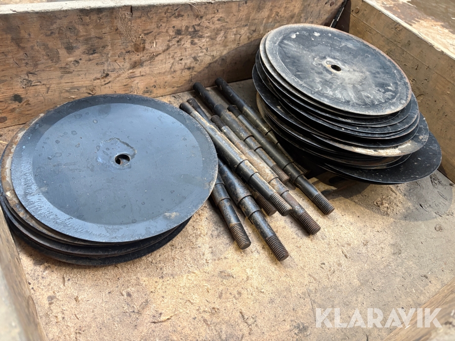 Tallerkner diskharve 28 centimeter 22 styk passer til Duport nedfælder