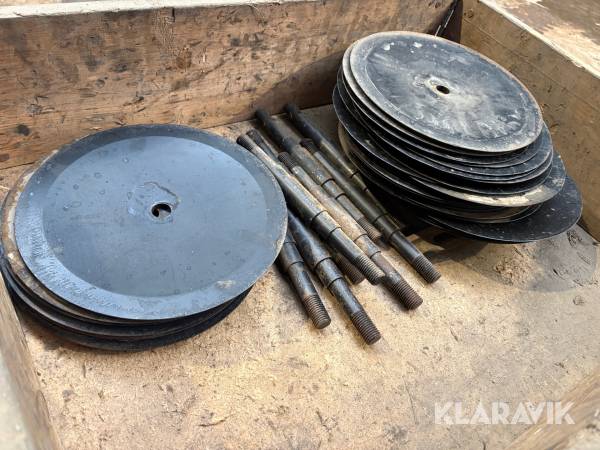 Tallerkner diskharve 28 centimeter 22 styk passer til Duport nedfælder