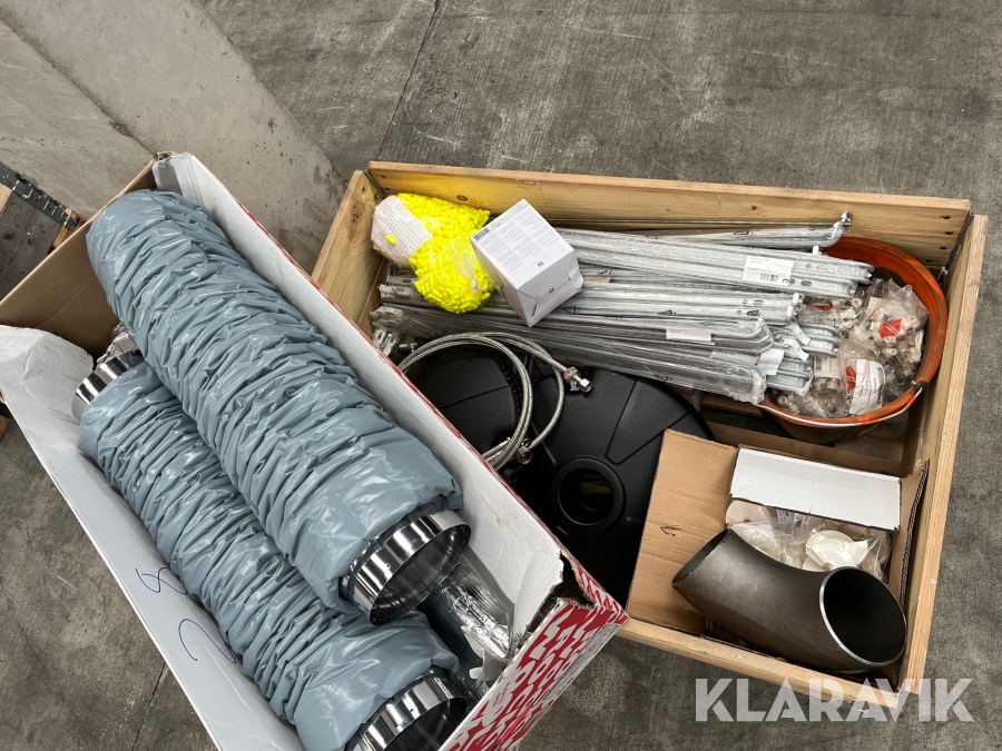 Lot - Rørisolering, haner og øvrigt