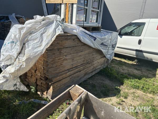 Thermowood beklædning – 373 styk à 2,68 meter 