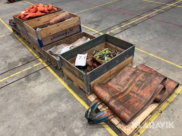 Assorterede stropper 6 paller - kasserede