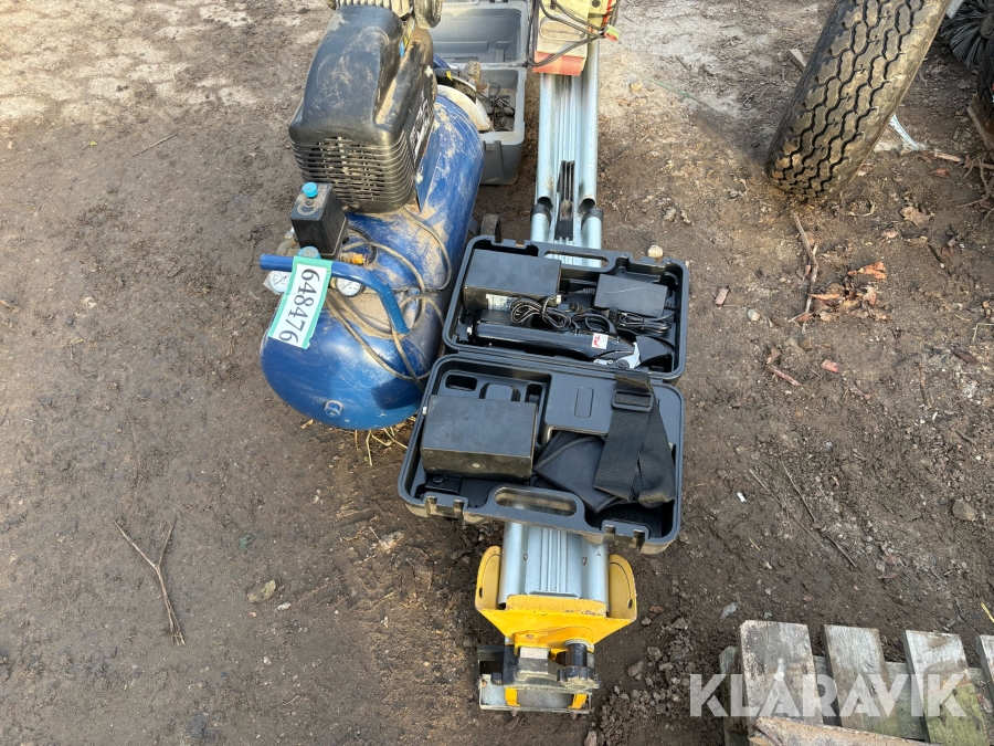 Blandede el-værktøjer og kompressor