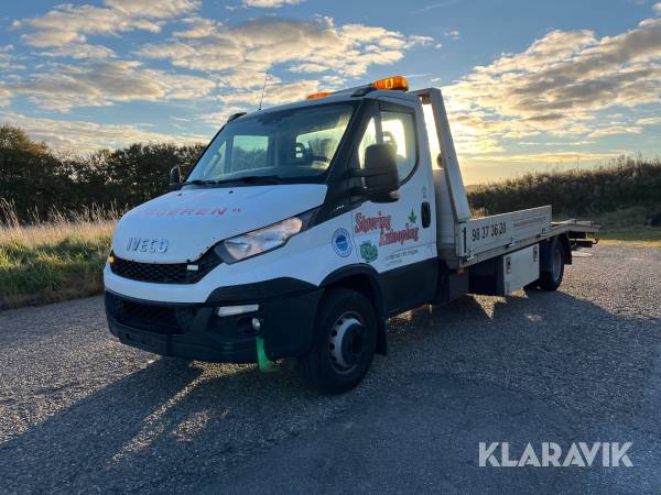 Autotransporter / chassis Iveco Daily 70c man 170hk med kran og spil