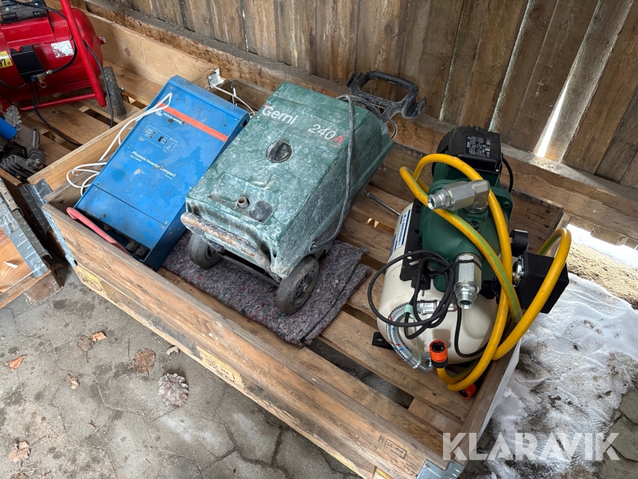 Pumpe, højtryksrenser og inverter