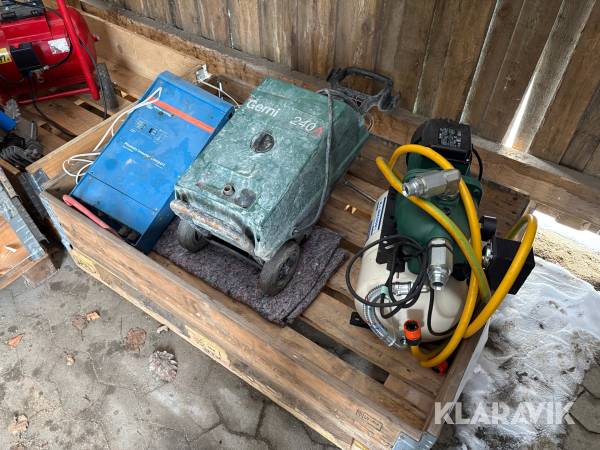 Pumpe, højtryksrenser og inverter