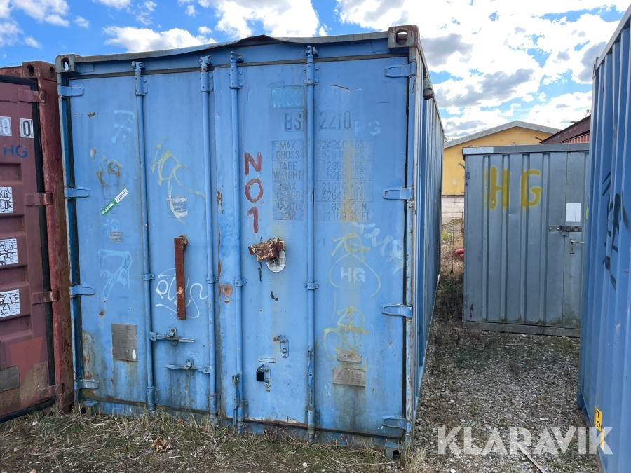 20 fods container med indhold