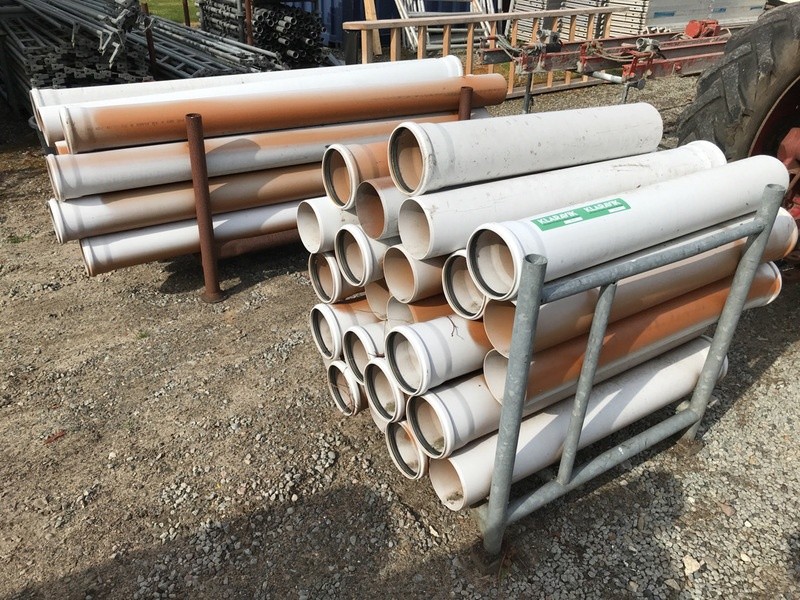 Klaravik Auktioner | PVC kloak rør 160mm og ULTRA PVC 315mm