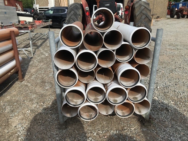 Klaravik Auktioner | PVC kloak rør 160mm og ULTRA PVC 315mm