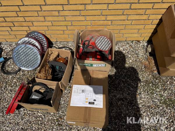 Lys til skiltevogn