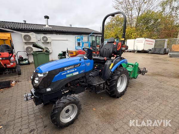 Minitraktor Solis H26 hst med stennedlægningsfræser