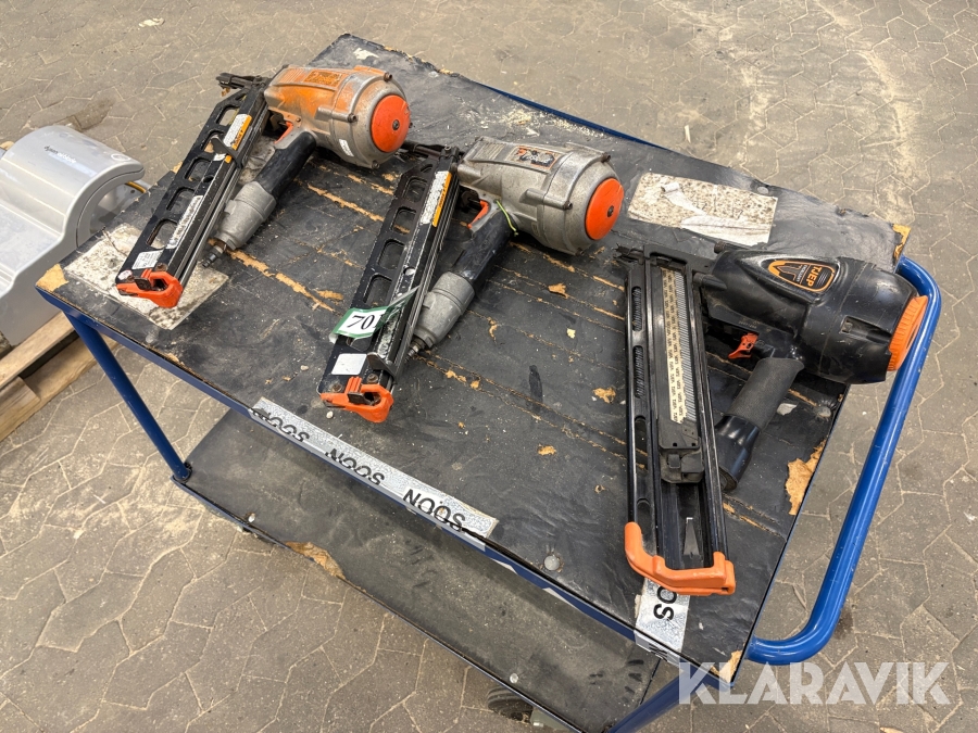 Sømpistoler Paslode & Tjep 3 styk