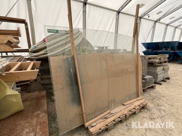 Glas med slebne kanter - 11 styk
