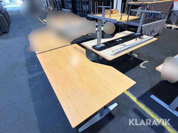 Hæve/sænke borde 3 styk