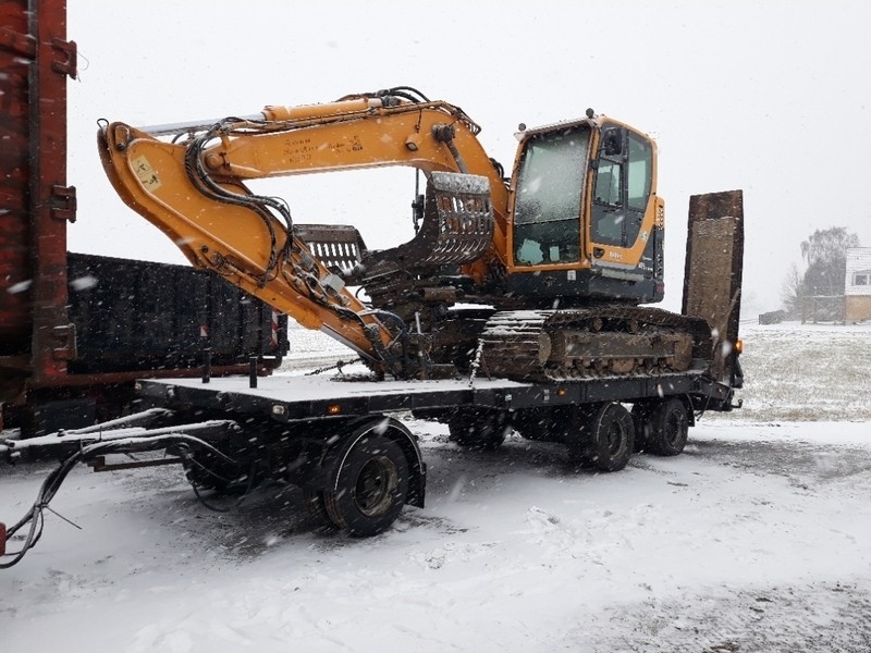 3 akslet maskintrailer 