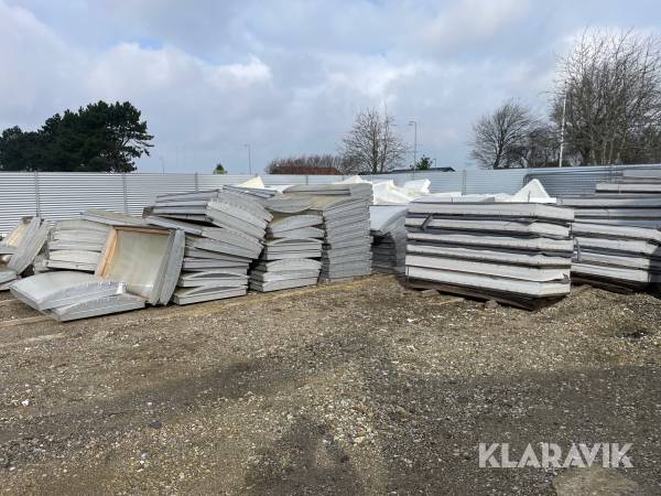 Ovenlysvinduer + karme Unilite K-lys 88-193 cm ca 80 stk
