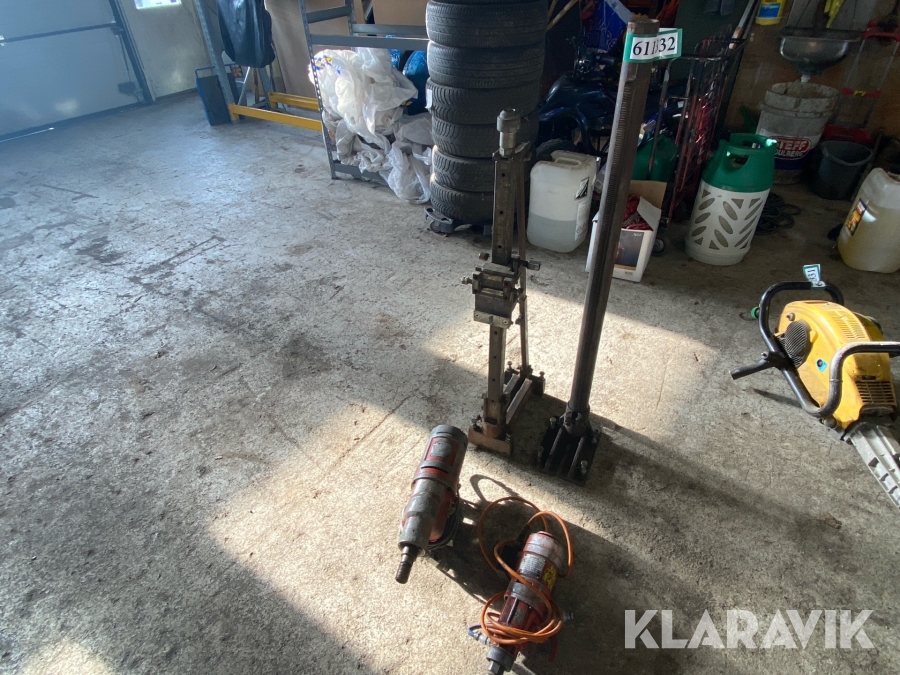 Diamant boremaskine med holder