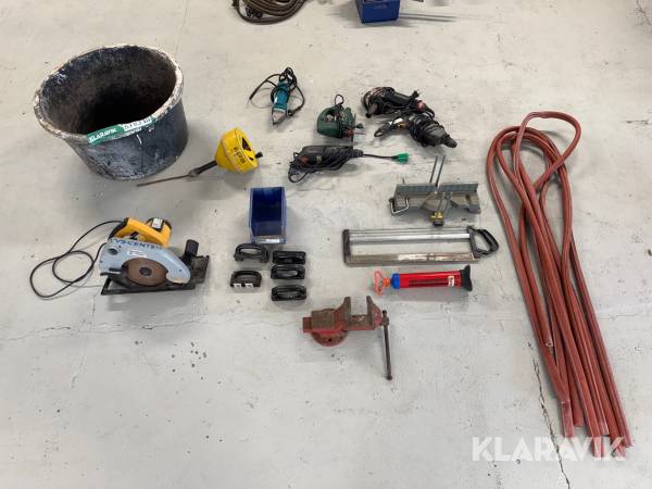 Blandet lot håndværktøj