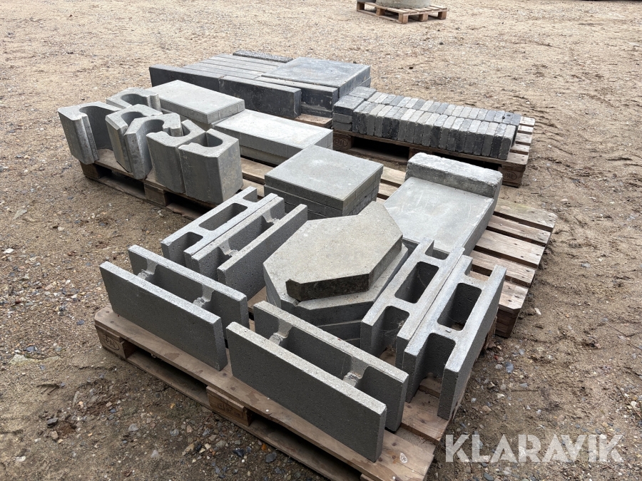 Belægningssten – 5 paller, lot