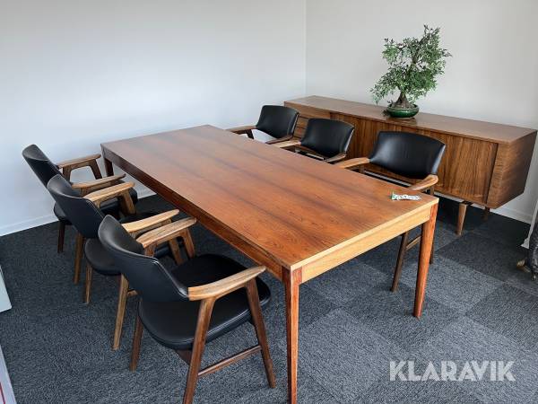 Konference møbler Bramin bord/stole/skænk