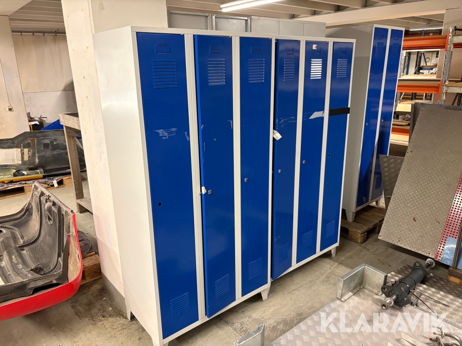 Garderobeskabe - 15 styk