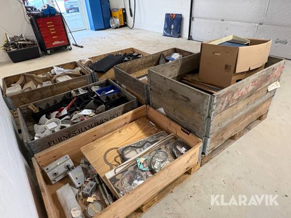 6 paller assorteret reservedele