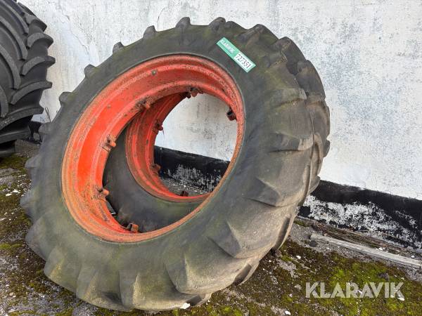 Dæk med fælg Michelin 2 styk