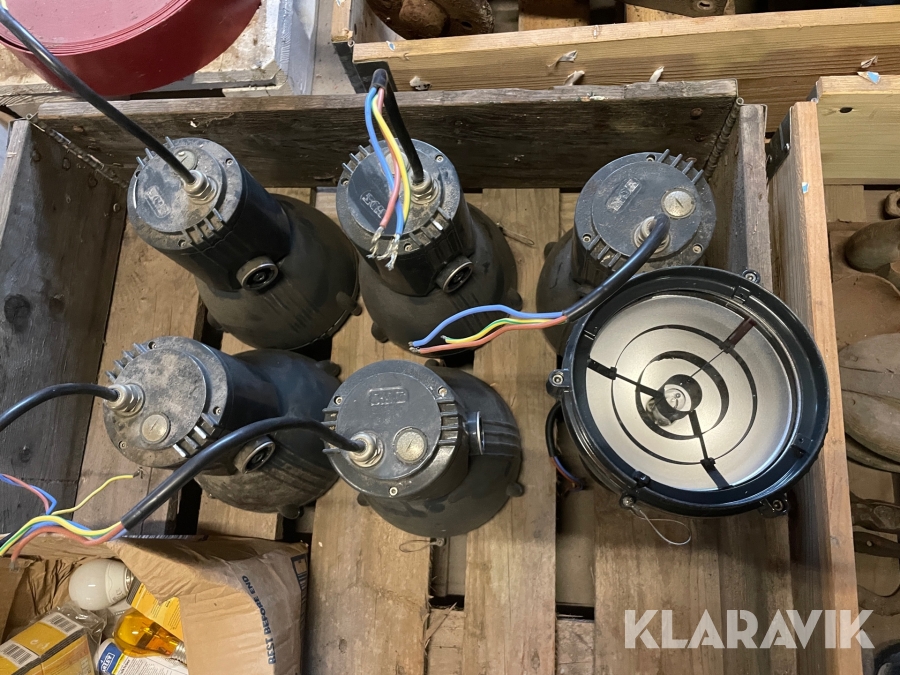 6 stk. industri lamper