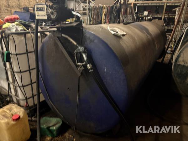 Diesel tank Roug 4000 liter med pumpe