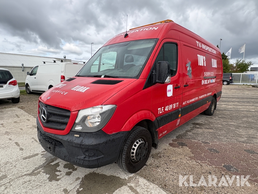 TV-inspektionsbil Mercedes-Benz Sprinter 906 med Rioned spuleanlæg